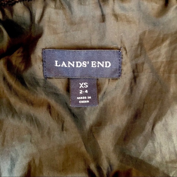 Lands’ End midi down puffer jacket with hood XS - Picture 7 of 9